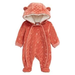 Nordstrom Baby EUC Print Bunting Pink Desert Dottie Size 6 Months